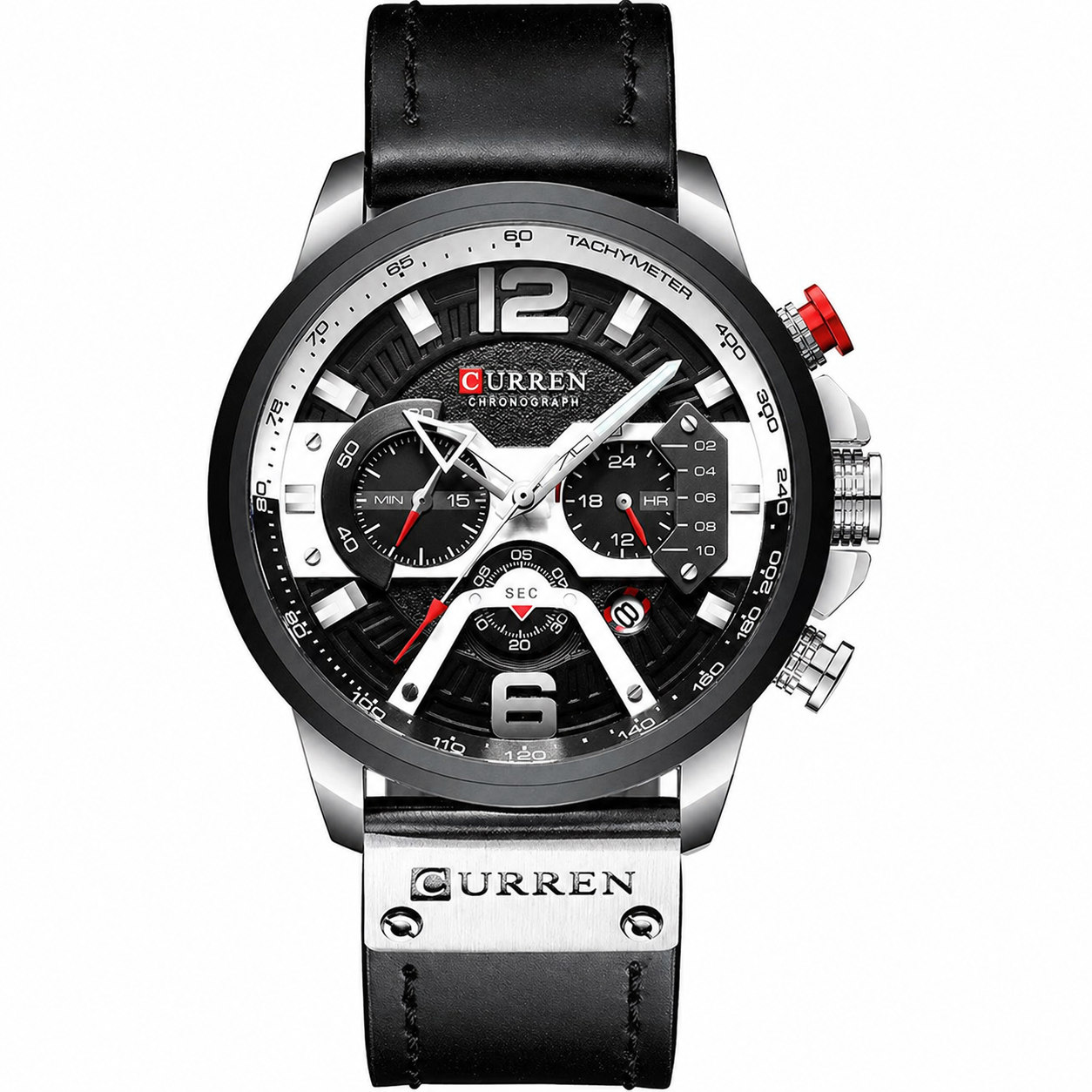 CURREN Military Chrono – Relógio Cronógrafo em Pele