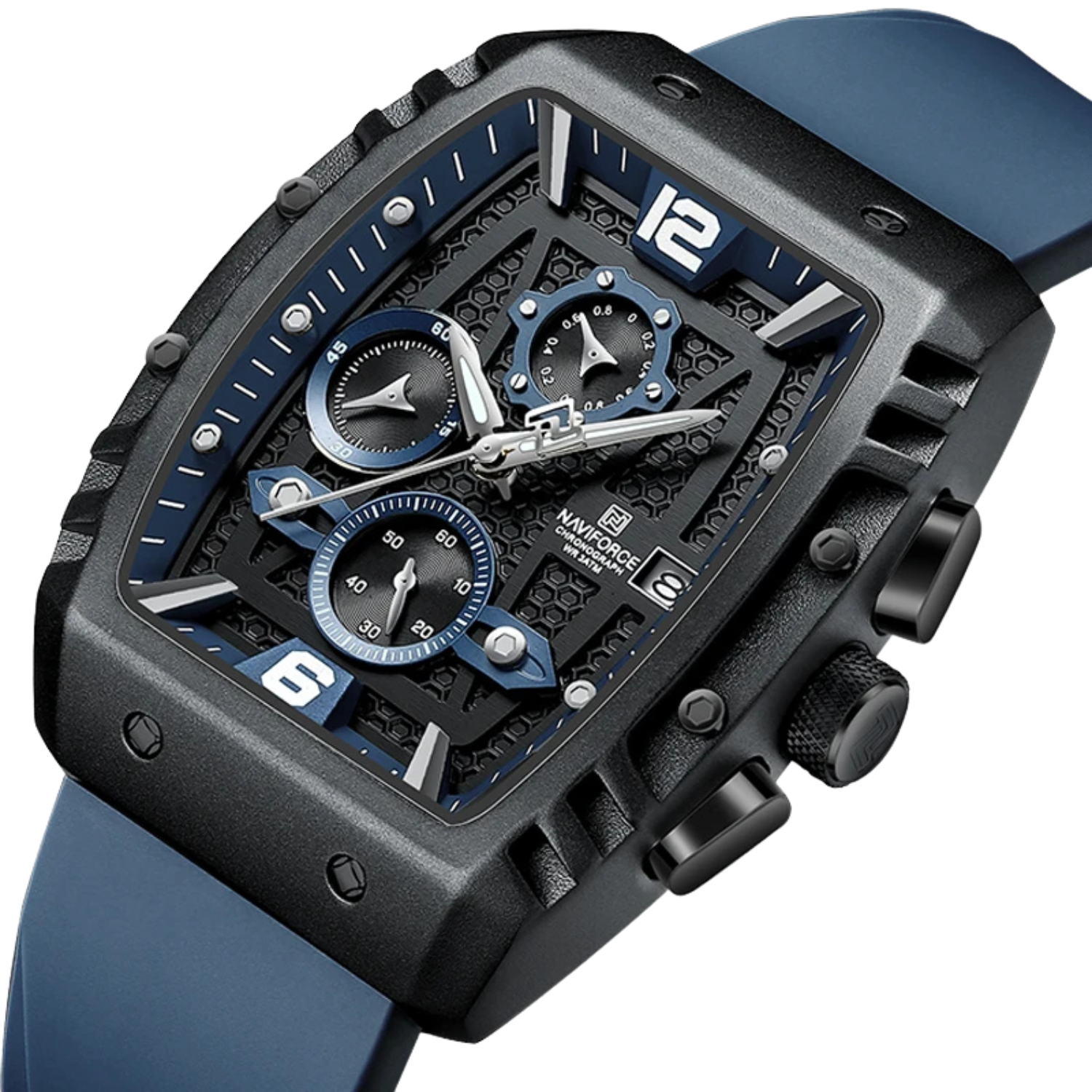 Relógio Cronógrafo Masculino Desportivo NAVIFORCE NF8025  Resistente à Água