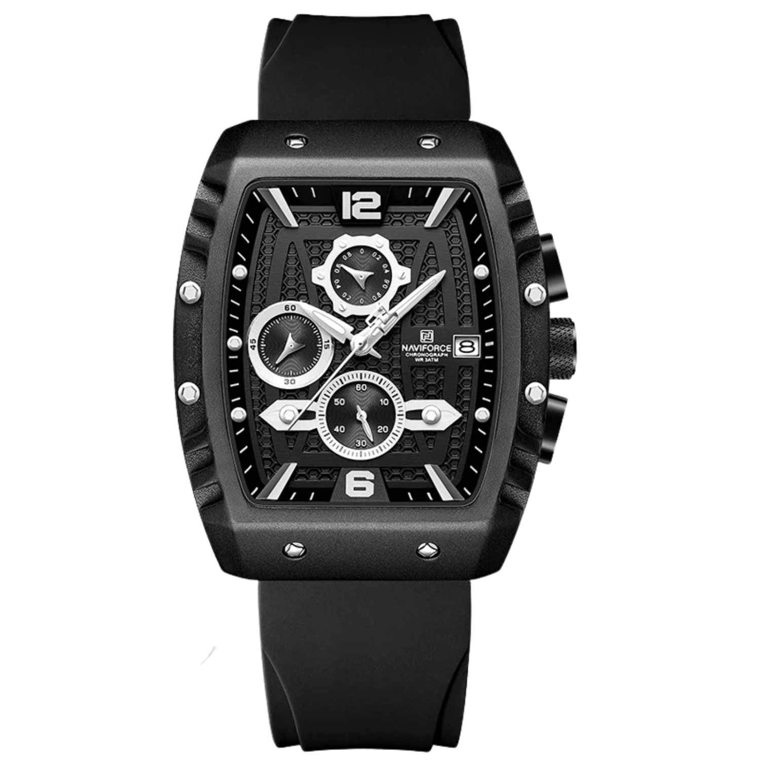 Relógio Cronógrafo Masculino Desportivo NAVIFORCE NF8025  Resistente à Água