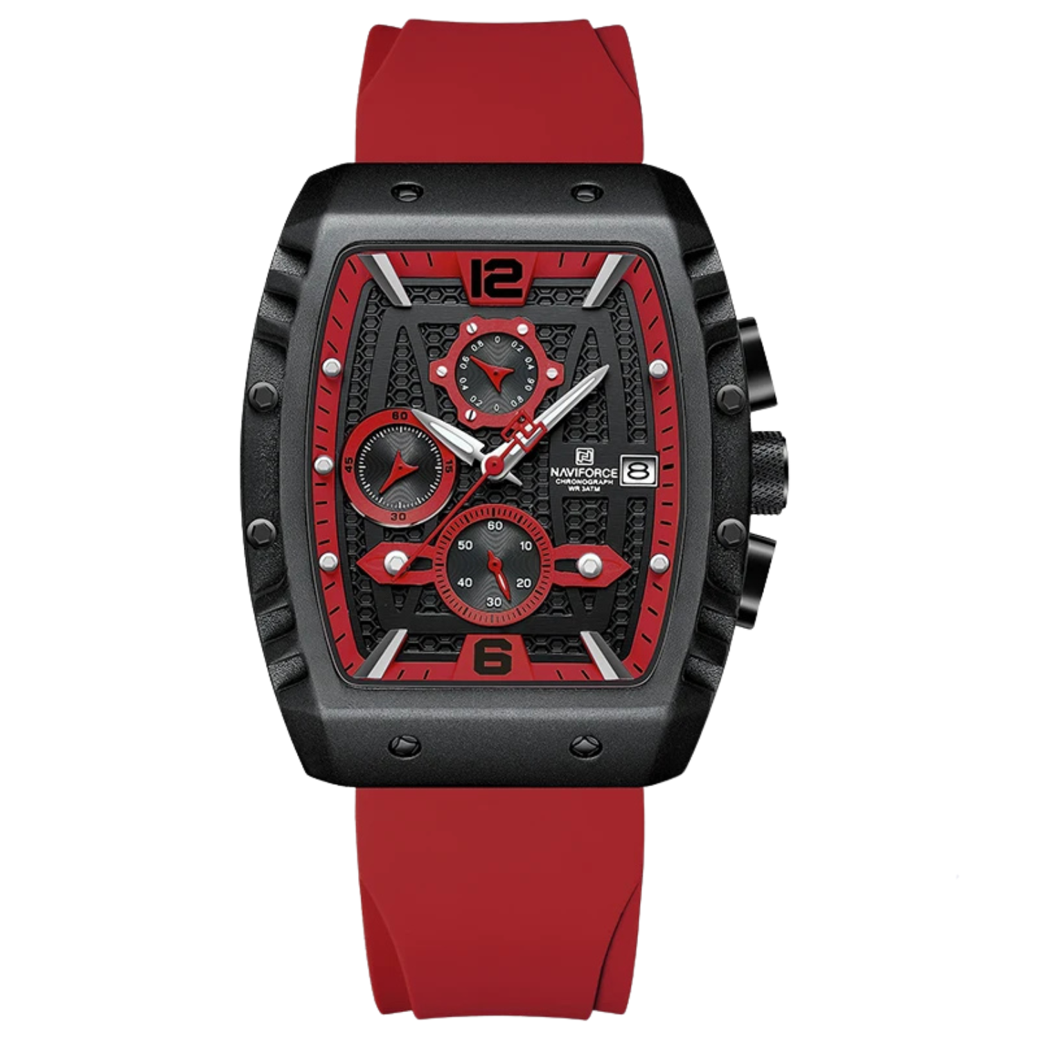 Relógio Cronógrafo Masculino Desportivo NAVIFORCE NF8025  Resistente à Água