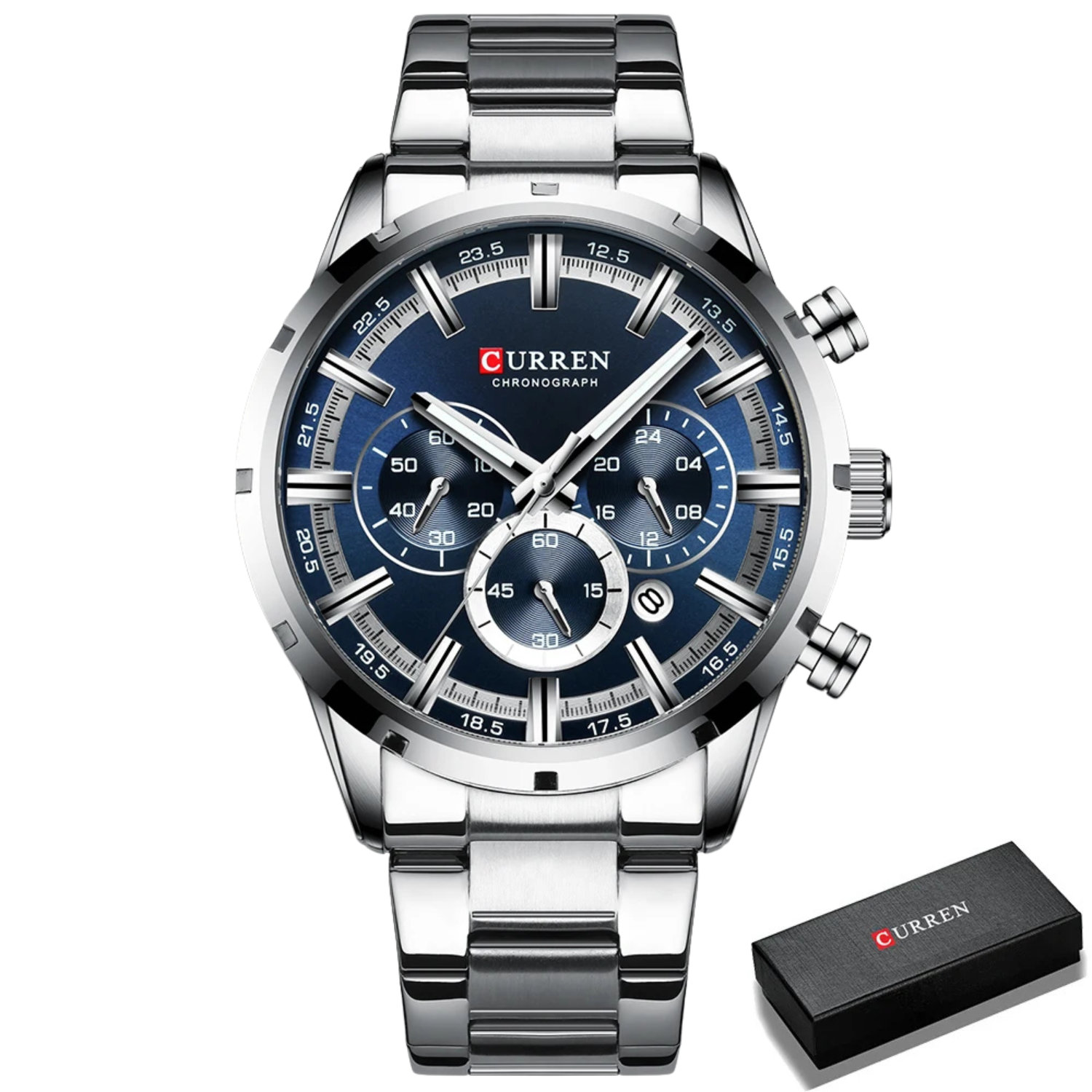 CURREN Chrono Blue – Edição Premium by Frazione