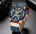 CURREN Military Chrono – Relógio Cronógrafo em Pele