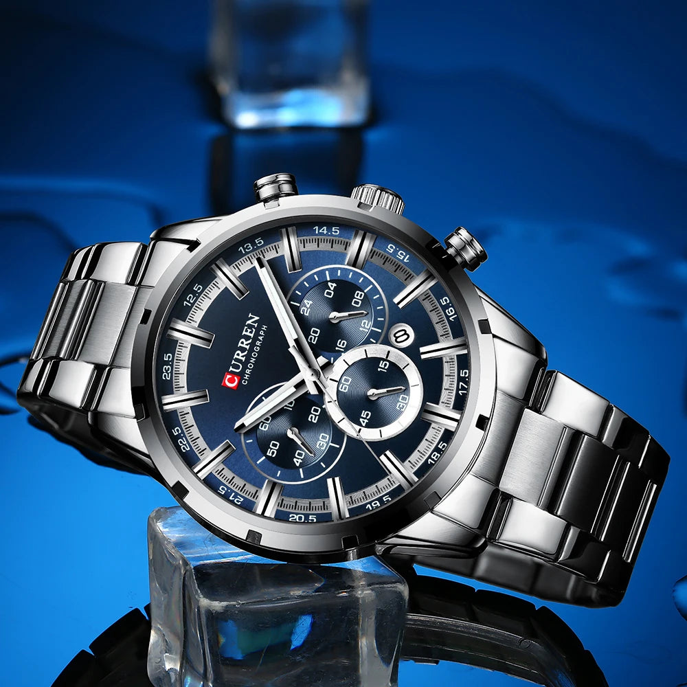 CURREN Chrono Blue – Edição Premium by Frazione