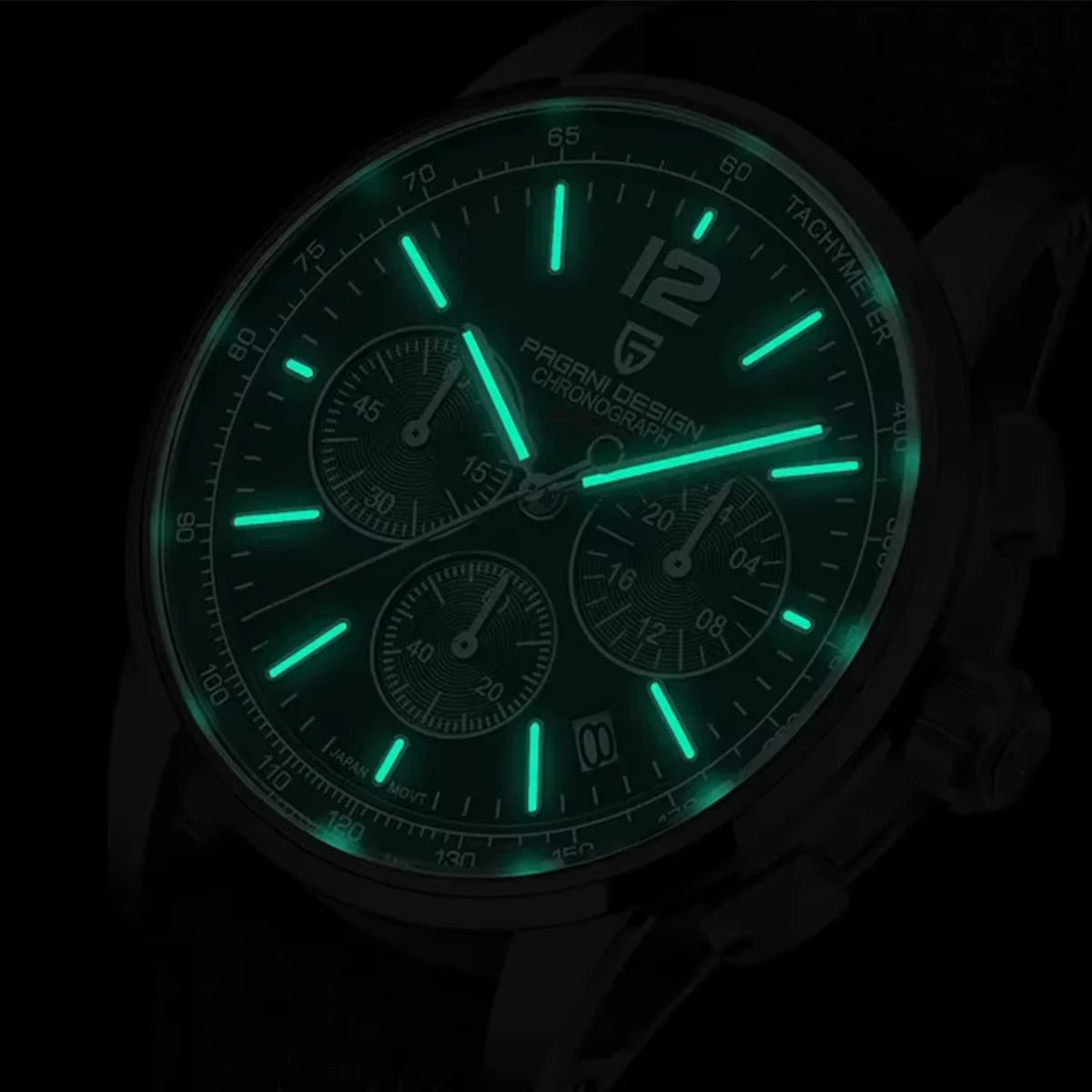 PAGANI DESIGN VK63 Sapphire – Relógio Cronógrafo em Aço